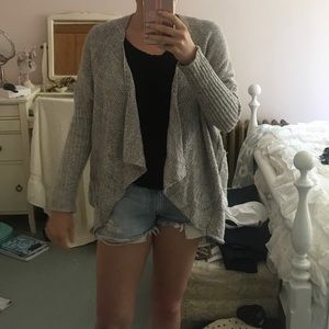 Grey Oversized Sweater cardigan